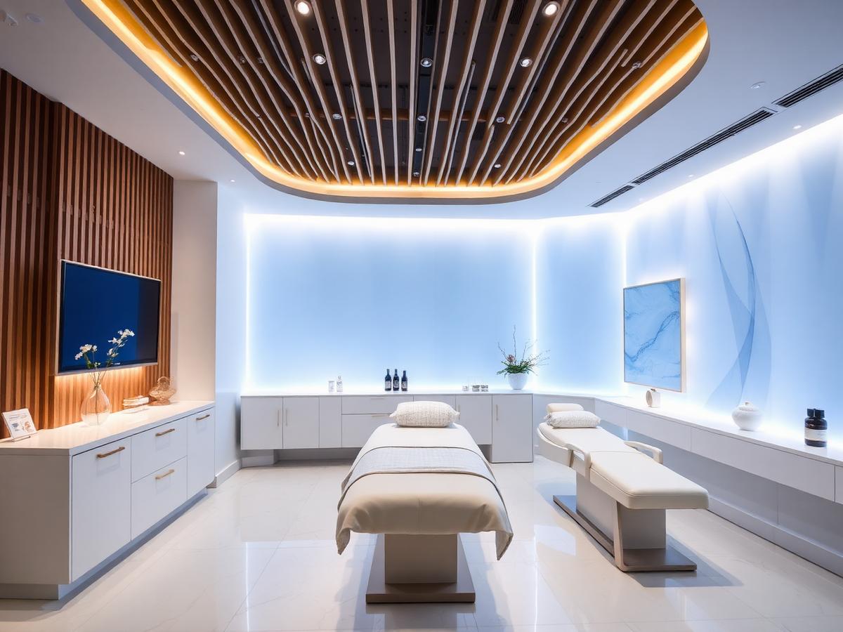 Elegant treatment room interior at LN Clinic