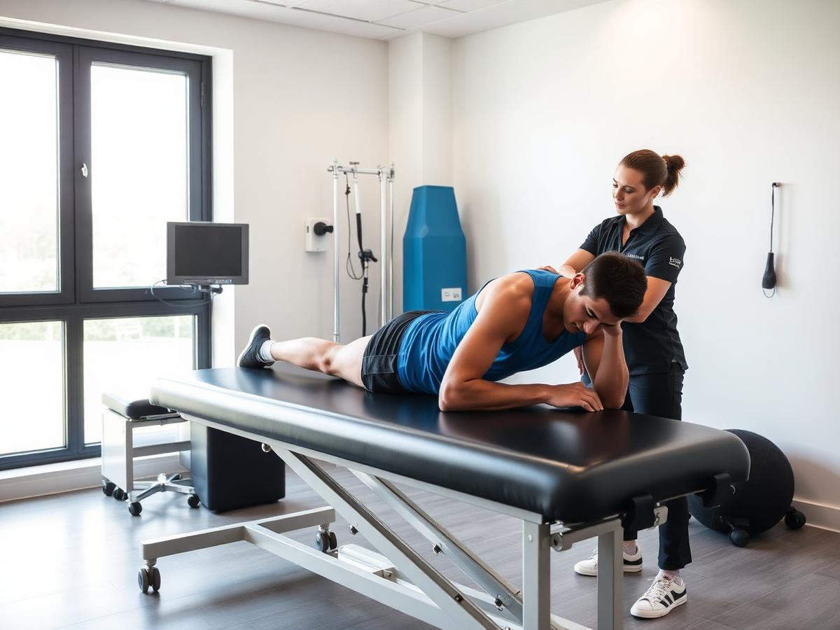 Sports therapy session at Swindon Sport Therapy